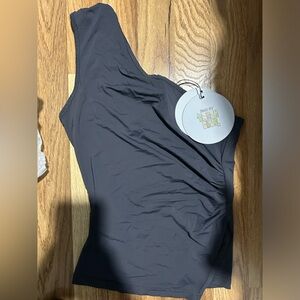 COPY - Princess Polly Liotta One Shoulder Top Grey
